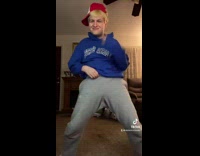 Guy does buss it challenge cheer uniform