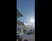 Rain fall down without clouds sunny day