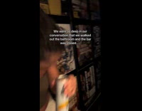 Friends talking inside bar bathroom closed when theyre out