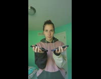 Girl uses two phones to call walmart and target skit