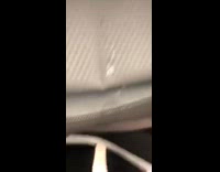 Mysterious white stain back of car seat