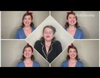 Girl makes song about voting vote dog