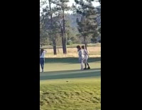 Guy animal head costume dance with girl