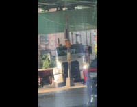 Truck blocks the road and causes traffic