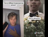 Two guys take phone out of pocket 