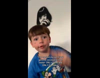Collab ClipsIG - Little boy asks mom to free swear
