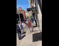 Man staring at sky and smiling 