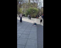 Group of women dance cover video shoot at the park