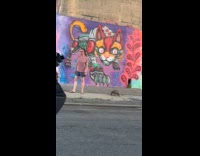 Woman talking pet tortoise for walk