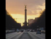 Berlin Victory Column time lapse dolly effect
