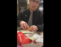 Guy finishes girls leftover food compilation