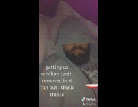 Guy removes wisdom teeth sleeps star wars