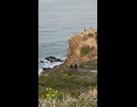 Guy black clothes martial arts hill beach