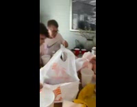 Collab BitchMP - Group of guys making noise with straws in cup at table