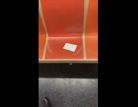 Collab Subway Creatures - Note on subway seat do not sit