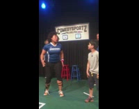 Collab FunBestVids - Comedy Sportz improv competition, little boy likes PB&J and has too much paperwork