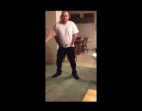 Guy gets kicked in the balls by friend