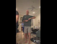 renegade challenge old lady striped shirt