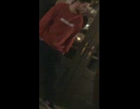 red hoodlum sweater adidas shoes restaurant 