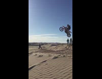 sand hills incline motorcycle sunny day 