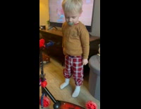 Kid doesnt like his gift for Christmas 