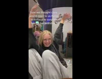 Girls act out how they think their friend would react when they come visit 