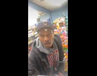 Collab BitchMP - Guy puts sticker on strangers head corona