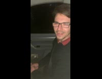 Guy asks friend to threaten him in car