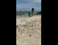 Woman thin bikini butt beach seaside pictorial Part 1