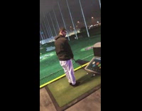 Topgolf golf club fail white pants guy