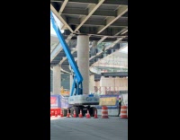 Part of bridge gets demolished debris falls part 1