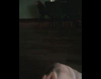 Slow motion dog fail catch food indoor