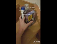 Guy goes upstairs without taking items up 