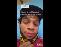 Little kids basketball game cost 15 dollars