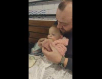 My baby sister tries lemon first time