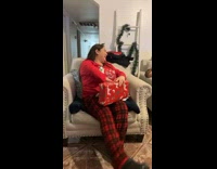 Girl opens lightning mcqueen crocs christmas 