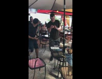 Dog influencer poses for photo