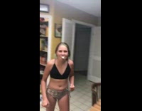 Collab BitchMP - Little girl whip cream hand toss mouth catch