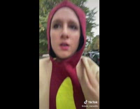 Collab BitchIG2 - Girl in hotdog costumes says she is raw dogging her commute