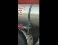 Residual waste leaks truck 