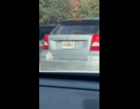 Two cars almost the same license plate