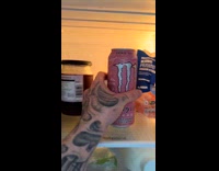 Guy pushes girl away for monster