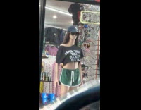 Store displays mannequin wearing fuck you shirt