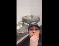 Guy talks about school water fountains 
