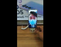 Guy unlocks phone eyes open 