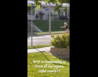 Longboarding Woman Skates in Thong for Video 