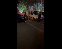 Collab ClipsIG - Man Spooks Ladies on his Car Hood