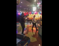 White jacket guy toy hammer carnival game 