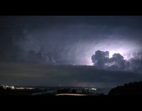 Video of amazing lightning storm at night
