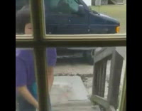 Collab Kale Salad IG - Boy break glass door with toy